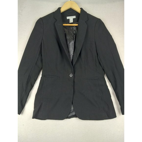 H&M casual black blazer size 8 - Picture 2 of 7